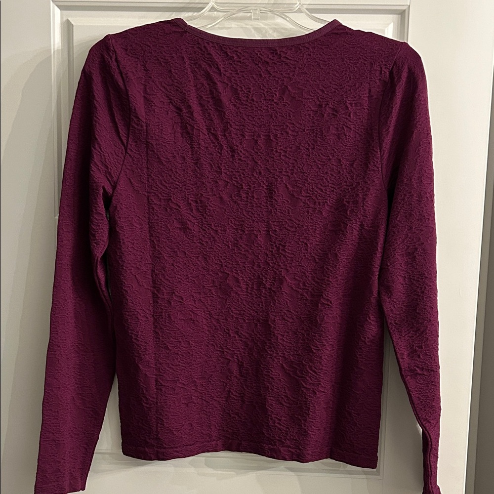 NWT WHBM Scoop Neck Textured Top - Picture 3 of 4